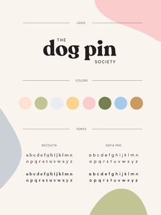 the dog pin font and numbers