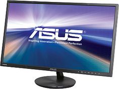 the asus computer monitor is shown with its logo on it's display screen