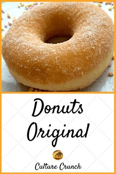 an image of a doughnut with the title original donuts