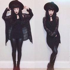 Outfits Goth, Goth Outfit, Black Clothing