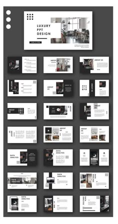 an image of a set of presentation slides with black and white accents on the side