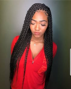 Havanna Twist, Long Twist Braids, Havana Twist Braids, Cuban Twist Hair, Havana Twists, Senegalese Twist Hairstyles, Havana Twist, Long Box Braids, Twist Braid Hairstyles