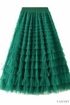 Lasaky - Layered Cake Dress with Mesh Tulle Skirt Tule Rok, Tulle Maxi Skirt, Maxi Rok, Dress Cake, Shoes With Jeans, Komplette Outfits, Party Fashion, Skirts For Sale, Popular Style