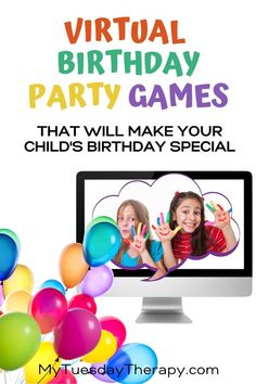 Virtual Birthday Party, Virtual Birthday, Party Games For Kids, Birthday Party Ideas For Kids, Birthday Party Games For Kids, Party Ideas For Kids, Fun Party Themes, Time With Friends