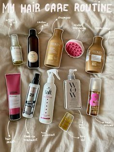 Good Hair Styling Products, Hair Care Shopping List, Tiktok Hair Products, Aesthetic Haircare Products, Must Have Hair Products, Best Haircare Product, Aesthetic Hair Products, Haircare Products Aesthetic, Hair Care Products Aesthetic