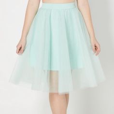 New With Tags Attached. Purchased For Holiday Pix And Changed Colors At The Last Minute. Very Cute With Heels Or Flats. Green Tulle Skirt, Turquoise Skirt, Green Tulle, Party Skirt, Rue 21, Turquoise Color, Rue21, Women Skirts Midi, Last Minute