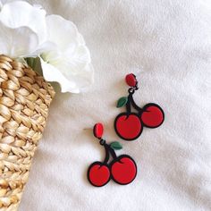 Brand New! Beautifully Delicious Red Cherry Stud Earrings Drop Resin Bold Statement Earrings! Bold Bright Red Color Created With Resin Lightweight Oversized Studs Make An Offer! All Reasonable Offers Are Accepted. Great Bundle Offrs! Feel Free To Make An Offer. Best Deal Will Be Given On Bundles. No Displays Included. Thank You For Poshing By! Beautiful Sunny Floral Design Great For Birthday Anniversary Or Christmas Gift Present Summer Spring Vegetable Fruit Food Delicious Yum Yummy Sweet Charm Playful Red Drop Earrings, Playful Red Pierced Earrings, Playful Red Earrings For Pierced Ears, Playful Handmade Red Earrings, Earrings Bold, Fruit Food, Cherry Earrings, Kids Accessories Jewelry, Spring Vegetables