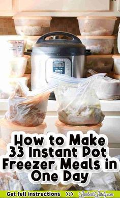 how to make instant pot freezer meals in one day