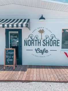 the north shore cafe is located on the boardwalk