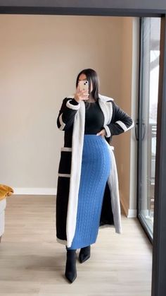 Modest Bodycon Dress Outfit, Long Skirt For Winter, Winter Outfits Long Skirts, Layering Dresses For Winter, Skirts Winter Outfits, Cute Church Outfits For Winter, Modest Outfits Plus Size, Dress Church Outfit, Neutral Lifestyle