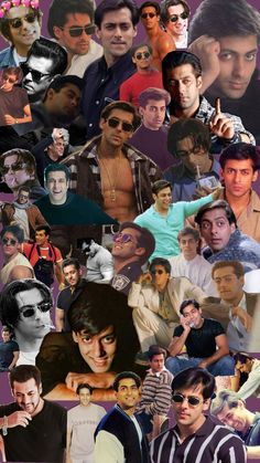 the collage shows many different people and their faces, including one man with sunglasses