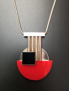 Bauhaus Jewelry Design, Cubist Jewelry, Bauhaus Jewelry, Egyptian Furniture, Art Deco Jewellery Design, Geometric Jewellery, Art Deco Artists, Quirky Jewelry