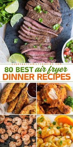 Check out the 80 Best Air Fryer Dinner Recipes! From family friendly dinners to easy to make main course ideas, enjoy chicken, seafood, steak, pork chops, and even vegetarian options. Try them today and make your meals delicious and effortless! Main Course Ideas, Air Fryer Dinner, Course Ideas, Best Air Fryer, Family Friendly Dinners, Best Air Fryers