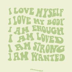 i love my book and i am enough i am loved i am strong i am wanted