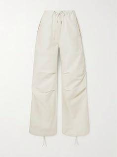 Shop ACNE STUDIOS Cotton-blend wide-leg pants, Explore the latest ACNE STUDIOS women's collection today on NET A PORTER Acne Studios Clothes, Acne Studios Top, Acne Studios Pants, Flat Dress Shoes, Dress Flats, Fashion Portfolio, Linen Trousers, Everyday Wardrobe, Jeans Dress