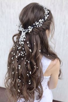 Black Curls, Bridal Hairdo, Fantasy Hair, Half Up Half Down Hair, Wedding Hair And Makeup