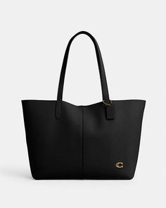 COACH®: North Tote 32 Coach City Tote Bag, Tote Coach, Coach Tote Bag, Navy Gifts, Along For The Ride, Coach Tote Bags, Coach Tote, Going Places, Signature Hardware