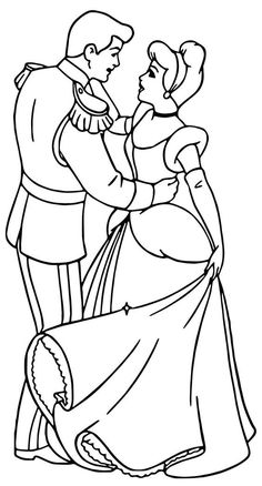 the prince and princess coloring pages