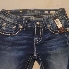 New With Tags! Straight Leg 26" 33 1/2" Inseam Bling Pants, Nike Pro Shorts, Digital Closet, Fit Ideas, Emo Scene, Miss Me Jeans, Jeans Color, Nike Pros, Fit Inspo