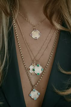 Resort Jewelry, Stone Accessories, Pendant Necklace Simple, Formal Jewelry, Round Locket, Diamond Heart Pendant Necklace, Luxury Cabin, Green Garnet, Locket Charms