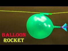 an image of a balloon rocket on a string with the words balloon rocket above it