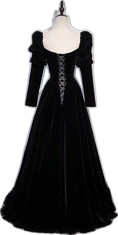 Shop elegant black velvet dress with long sleeves and classic square neck online. Sheprom offers formal, party, casual & more style dresses to fit your special occasions. Black Velvet Dress For Formal Occasions, Winter Velvet Costume Party Dresses, Gothic Fitted Formal Dress, Velvet Dresses For Winter Costume Party, Gothic Fitted Dress For Formal Occasions, Fitted Gothic Formal Dress, Elegant Winter Dress With Square Neck, Velvet Long Sleeve Costume Party Dress, Elegant Velvet Dress For Fall