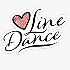 a sticker with the words live dance written in black ink on a white background