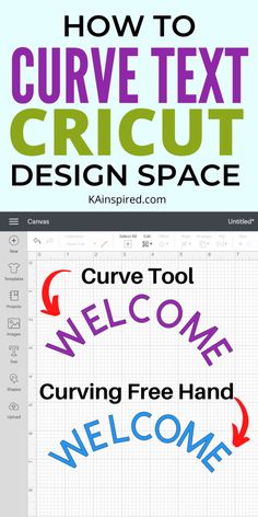 how to curve text in cricut design space