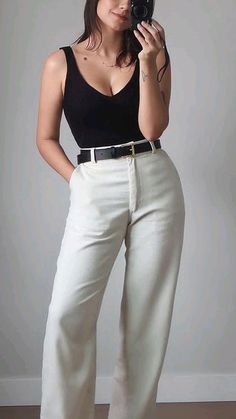 Outfit Shein, Easy Chic, Mod Style, Mod Fashion, Classy Women, Casual Style Outfits, Elegant Outfit, Outfits Casuales, In A World