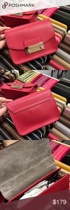 New Furla red mini Julia bag New Furla red mini Julia bag Furla Bags Crossbody Bags Furla Bags, Bags And Purses, Zip Around Wallet, Crossbody Bags, Wallet, Jewelry Designer, Vintage Fashion Trends, Plus Outfits, Jewelry Watches