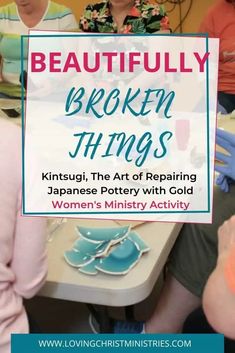 Broken Pottery Ideas, Christian Crafts Women's Ministry, Womens Group Activities, Retreat Planning, Retreat Activities, Church Library