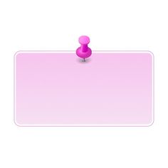 a pink sign sitting on top of a white board