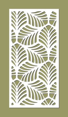 a paper cut out with leaves on it