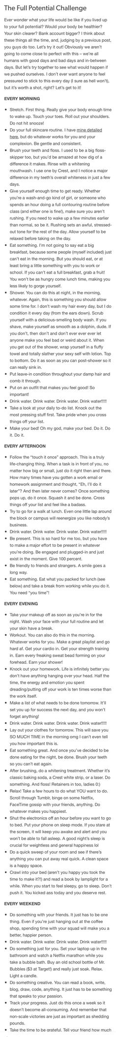 60 Day Health Challenge, Reach Your Full Potential, Figuring Out Life Aesthetic, The Full Potential Challenge, Getting My Life Together List, Potential Aesthetic, Mental And Emotional Health