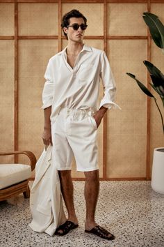 Holiday Outfits Summer, 2024 Menswear, Guayabera Shirt, Spring Outfits Men, Resort Outfit, Todd Snyder, Male Fashion Trends, Power Suit, Summer 24