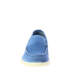 Light blue suede women's moccasin

Unlined



High quality clear rubber sole

Made in Italy

Composition:
 Upper: 100% Suede
 Bottom: Rubber
 Insole: 100% Leather Suede Slip-on Boat Shoes With Suede Lining, Blue Suede Loafers With Suede Lining, Blue Suede Moccasins With Stitched Sole, Blue Suede Moccasins With Rubber Sole, Blue Slip-on Loafers With Contrast Sole, Blue Loafers With Contrast Sole Slip-on, Blue Slip-ons With Suede Lining, Blue Leather Low-top Moccasins, Comfortable Blue Loafers With Rubber Sole