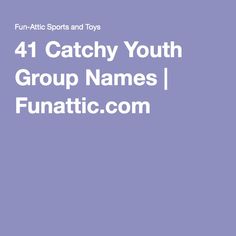 41 Catchy Youth Group Names | In need of some youth group names? This extensive list contains 41 names and you can be sure that one will be a great fit for your youth group. Youth Group Names, Funny Group Chat Names, Card Games To Play, Names For Snapchat, Youth Groups Games, Activities To Do With Friends, Group Chat Names