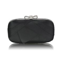 Gail Luxury Satin Clutch Handbag - Black  Also in ivory, navy and silver http://www.happyweddingday.co.uk/collections/bags/products/gail-luxury-satin-clutch-handbag Bridesmaids Essentials, Party Handbags, Bridesmaid Style, Black Handbags, Clutch Handbag, Coin Purse, Handbags, Wallet, Silver