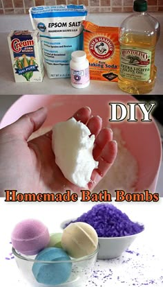 DIY Homemade Bath Bombs http://www.homeremedyshop.com/diy-homemade-bath-bombs/ Diy Lush, Homemade Bath, Bath Bomb Recipes, Diy Spa, Homemade Bath Products, Diy Body, Diy Health