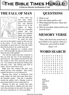 an article from the bible times herald