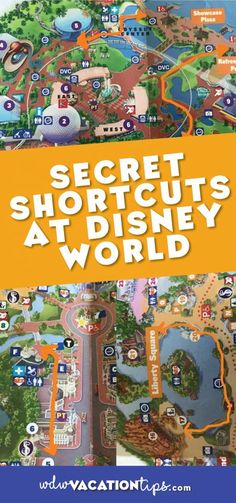 the secret shortcuts at disney world map