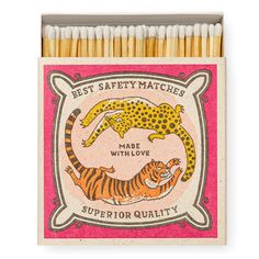 matches with the words best safety matches made with love written on them and an image of two