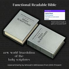 the front and back cover of a book with an image of two books next to each other