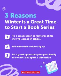 three books with the title 3 reasons winter is a great time to start a book series