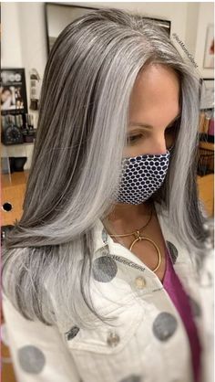 Grey Hair Colour, Stunning Eye Makeup, Grey Hair Looks, Hairstyle Idea