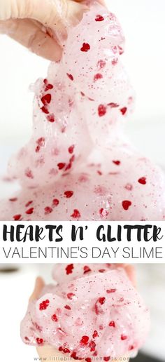 valentine's day slime recipe for kids that is easy to make and so delicious