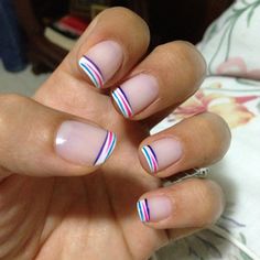 Pink Nails For School, Nails For School, Easy Summer Nails, Nails Colorful, French Manicure Nails, Summer Toe Nails, Makijaż Smokey Eye