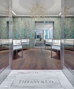 the entrance to tiffany & co's new york store