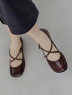 Editor's NotesMOL:pin's lovely Mary Jane shoes with the slim X-straps can be matched well with feminine casual stylings. - Lovely and girlish mood- Glossy lamb skin- Tiny double buckles- Non-slip rubber sole- Daily point itemMeasurements(in.)KR 225MM ~ 255MM / US 5.5 ~ 8.5- Heel height : 0.79 in.Composition & Care- Upper : Lamb skin / Lining : Synthetic pig skin / Sole : Rubber- Natural leather may have fine scratches and wrinkles- The half-attached insoles will be fully attached while Feminine Casual, Skin Line, Jane Shoes, Pig Skin, Clothes Horse, Mary Jane Shoes, Men Shoes Size, Natural Leather, Mens Bottom