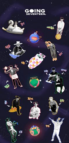 an image of some stickers on the back of a cell phone with space in the background